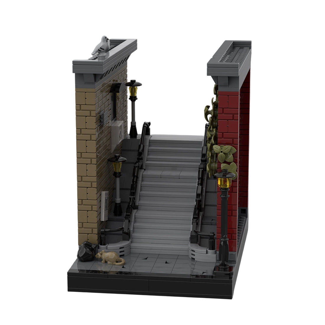 MOC-231535 Joker Stairs Book Nook MOC Building Blocks Set