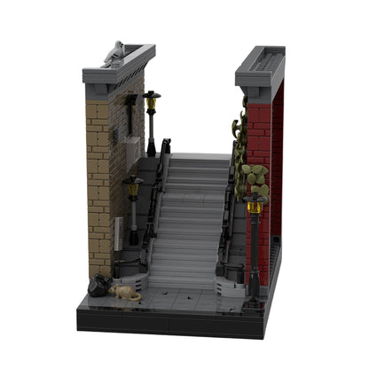 MOC-231535 Joker Stairs Book Nook MOC Building Blocks Set