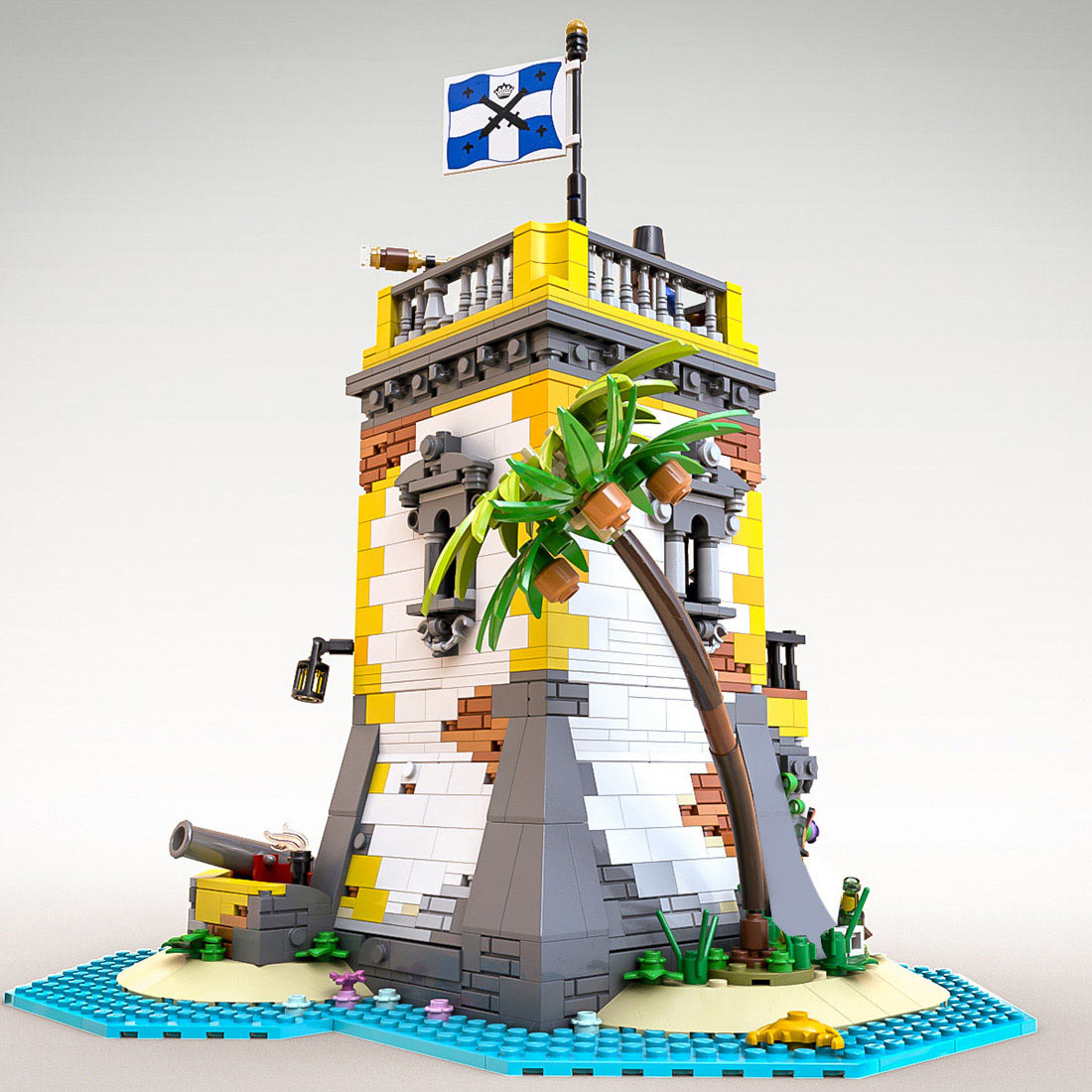 moc-71657 pirate theme sabre island building block set (1440pcs)