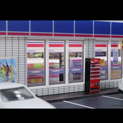 1/64 Scale Lawson Convenience Store Diorama Building Scene Model with Parking Area