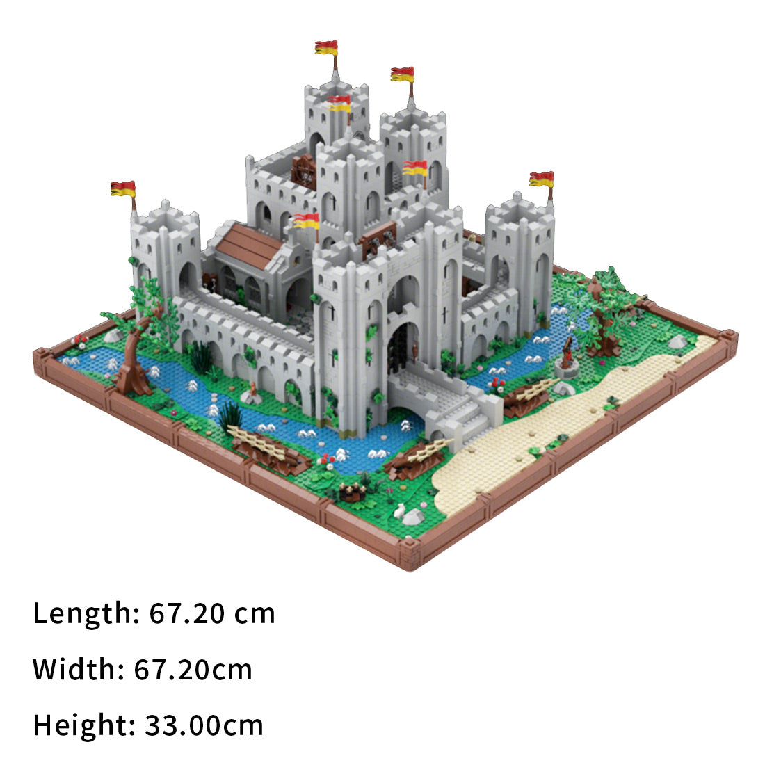 moc-229307 medieval brickberg castle building blocks set (8251pcs)