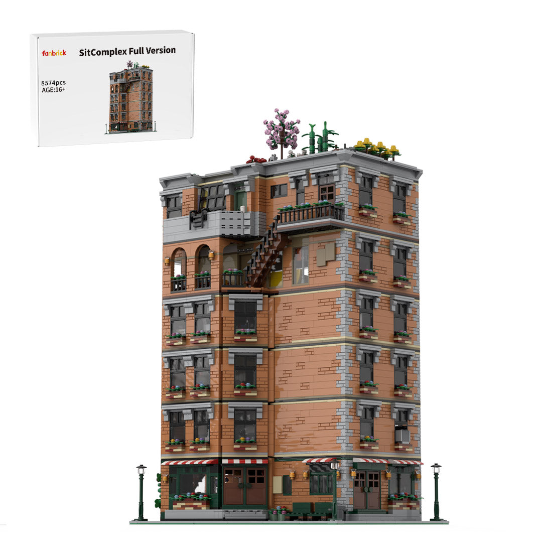 city apartment sitcomplex full version building blocks set(8574pcs)