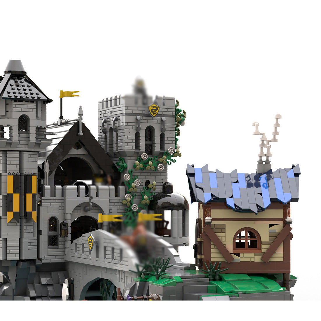 moc-241720 medieval serpent’s citadel building block set (4799pcs)