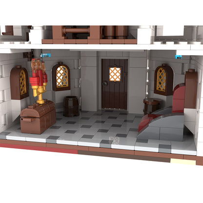 moc-233345 white wizard’s tower building blocks set (1470pcs)