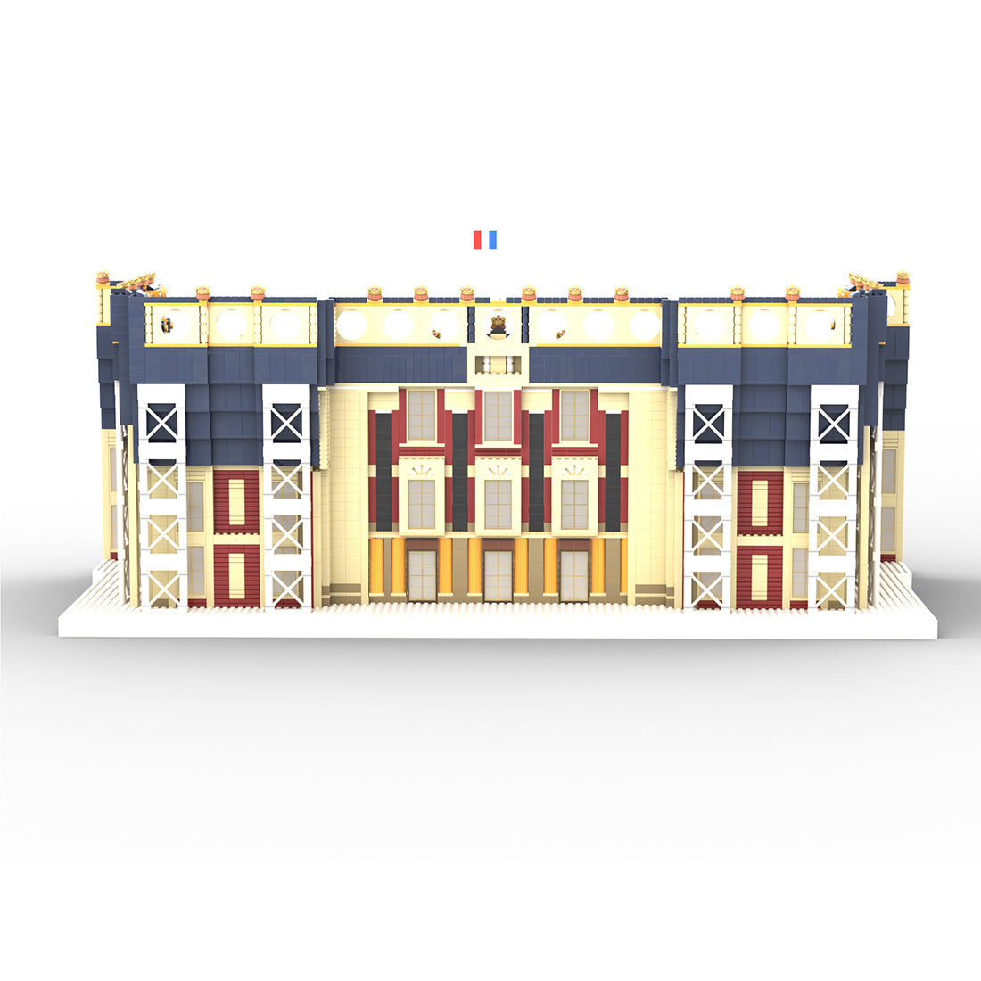 grand french palace architectural building blocks