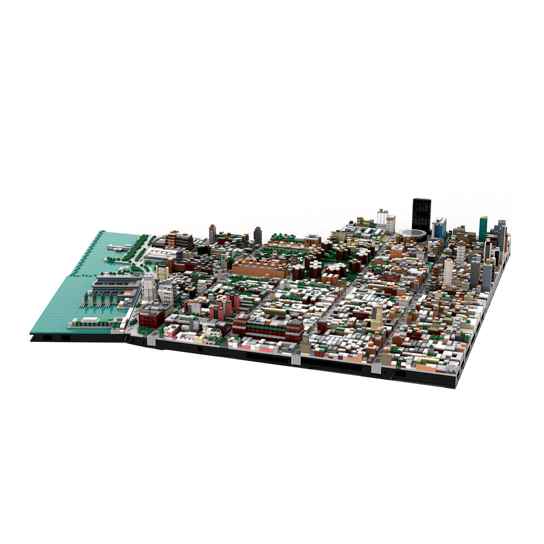 moc-243095 manhattan midtown chelsea building blocks set (13617pcs)