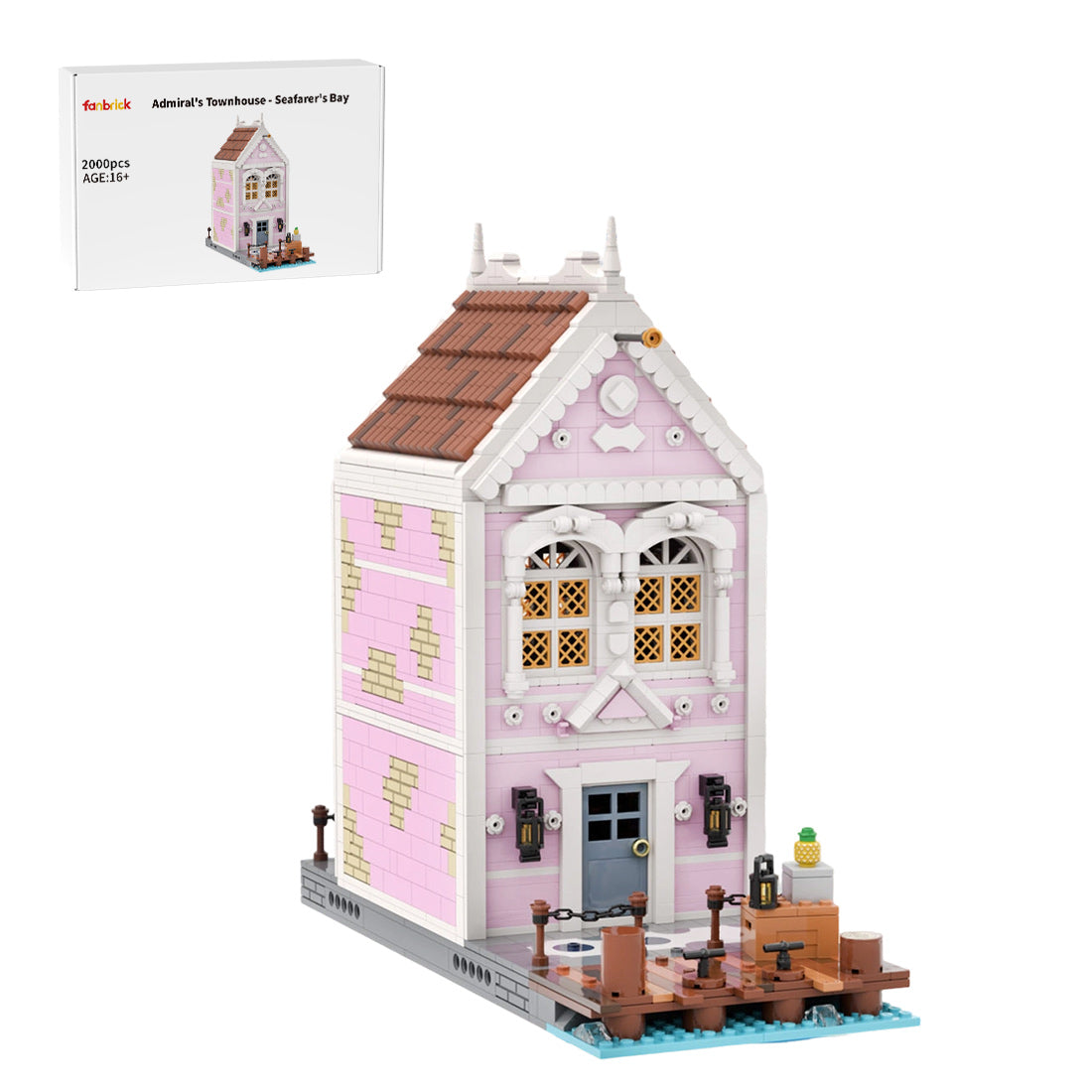moc-251238 seafarer's bay building blocks set by mikey_brickalloti (5996pcs)