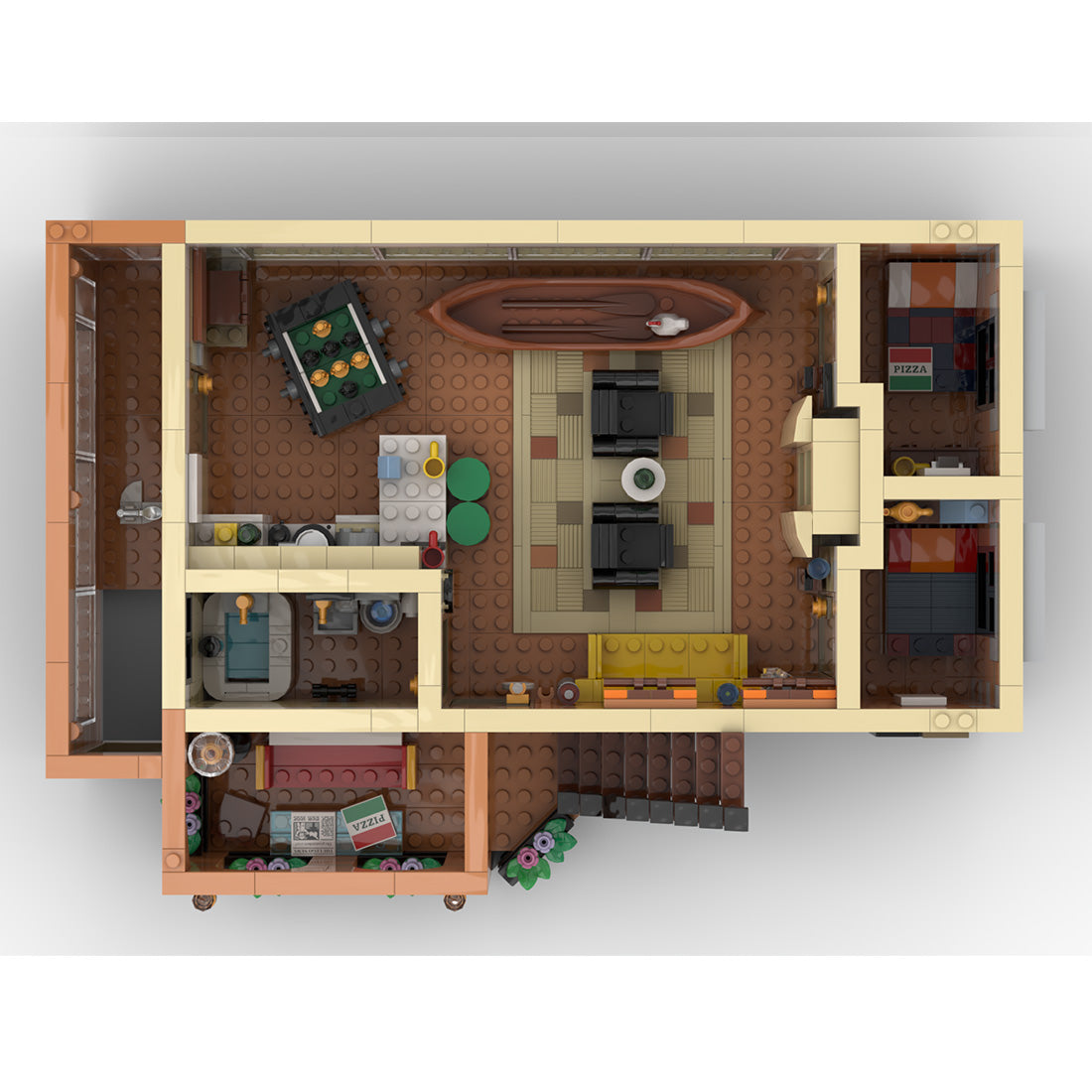 SitComplex 11-Story City Apartment Building Blocks by BrickArtisan