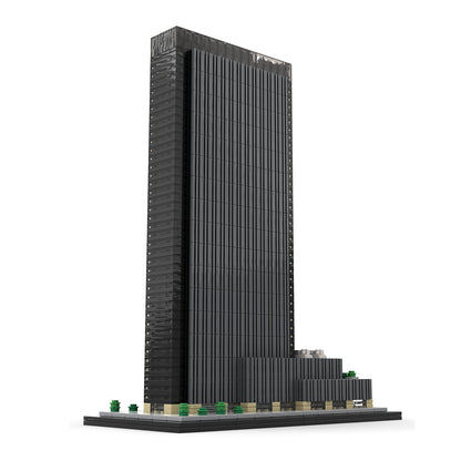 moc-156591 1/800 scale nyc one penn plaza blocks set (1323pcs)
