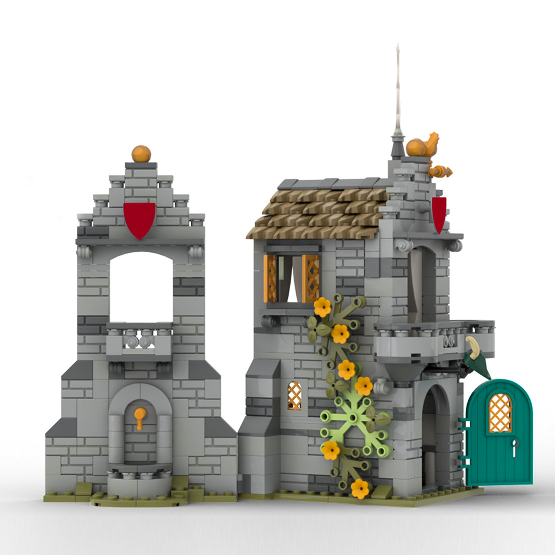 moc-209693 the black raven's noble house building blocks set (654pcs)