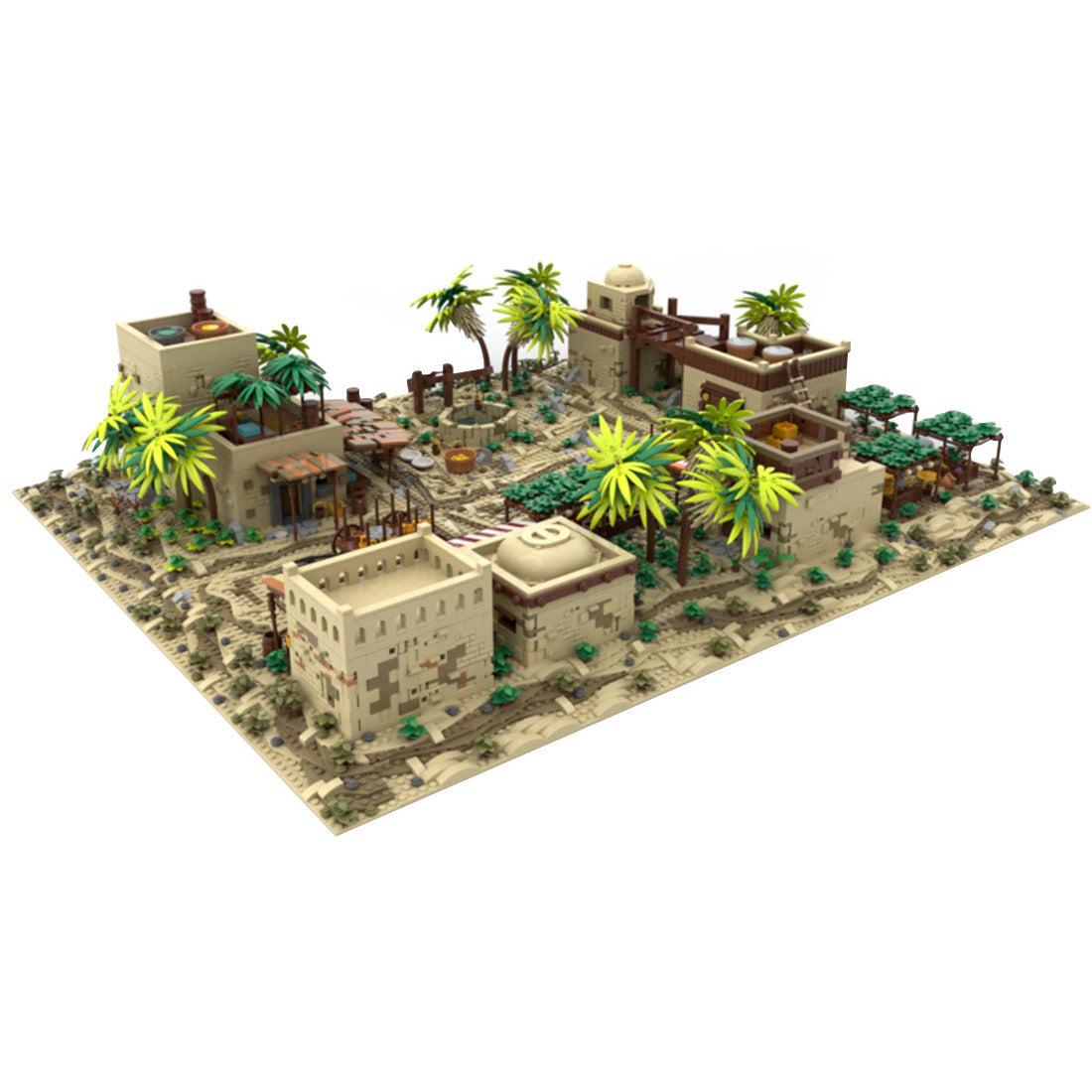 moc-215645 ancient egypt market building blocks set (10460pcs)