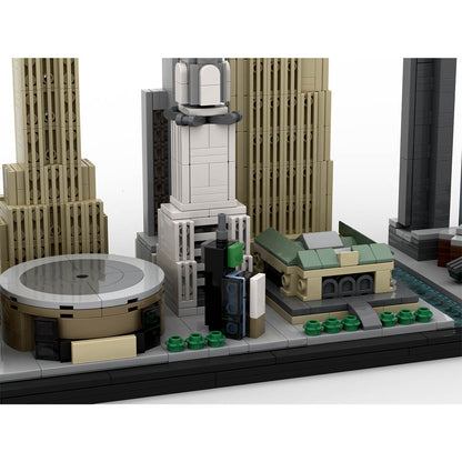 moc-171090 1/2000 scale new york City skyline building blocks set (1871pcs)