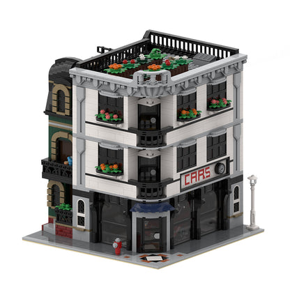 moc-139508 cornor modular car showroom building blocks set (3223pcs)