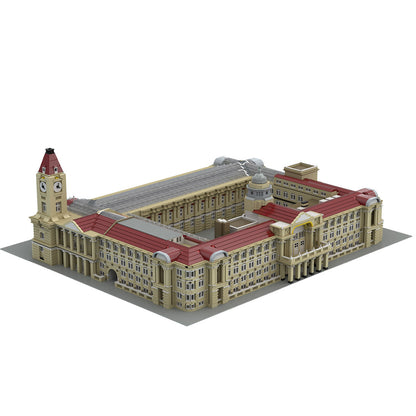 moc-112041 birmingham city council house, museum and art gallery building blocks set (19585pcs)
