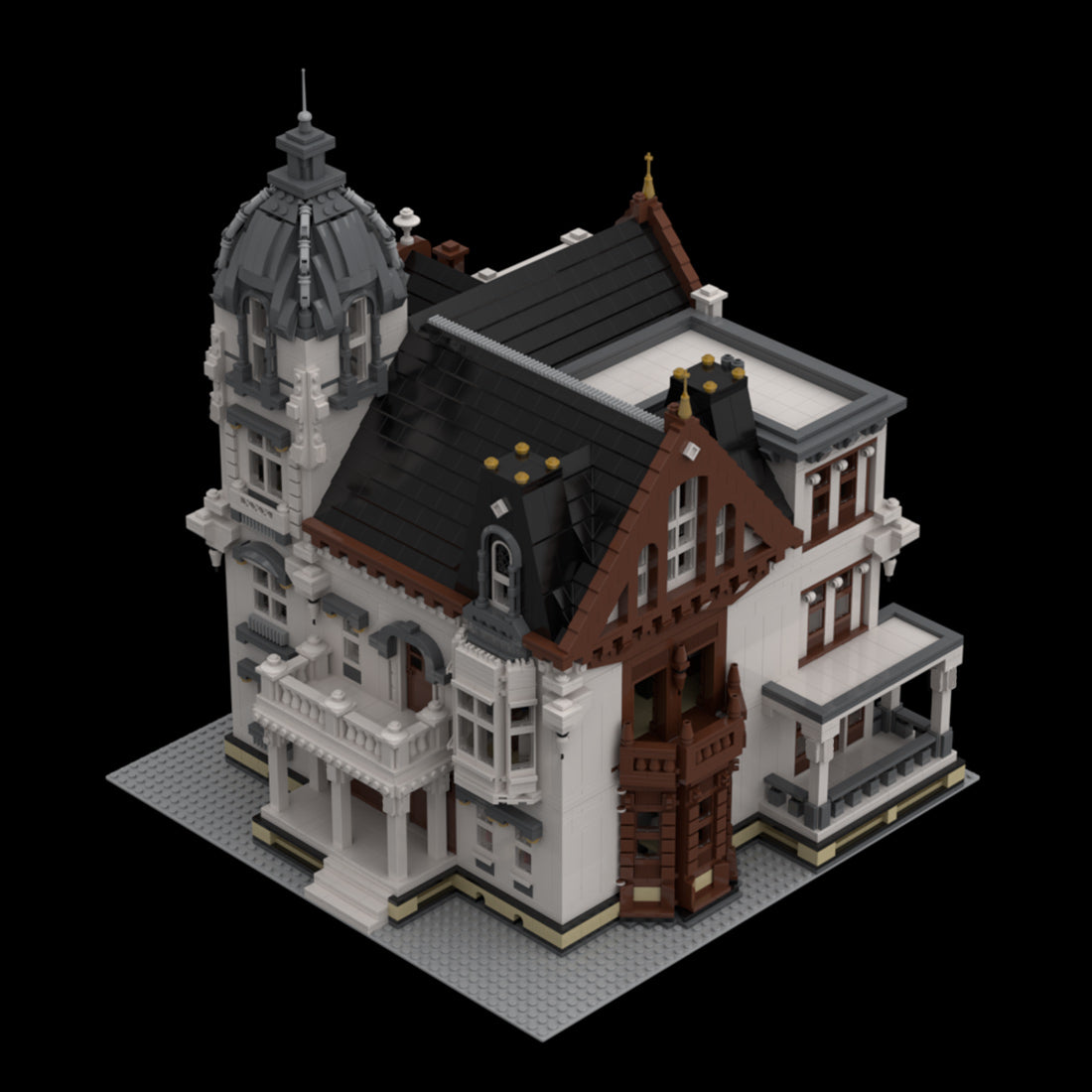suburban residence building block set(7407pcs)