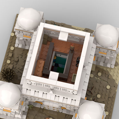 moc-120253 middle eastern mosque modular building blocks architecture model