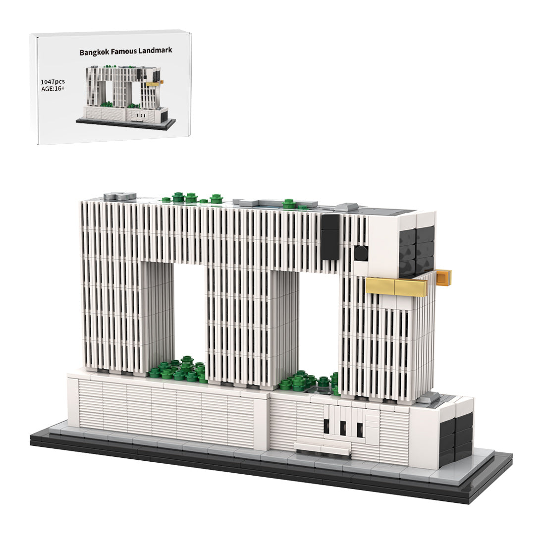 moc-237294 1/800 scale elephant building blocks set (1047pcs)
