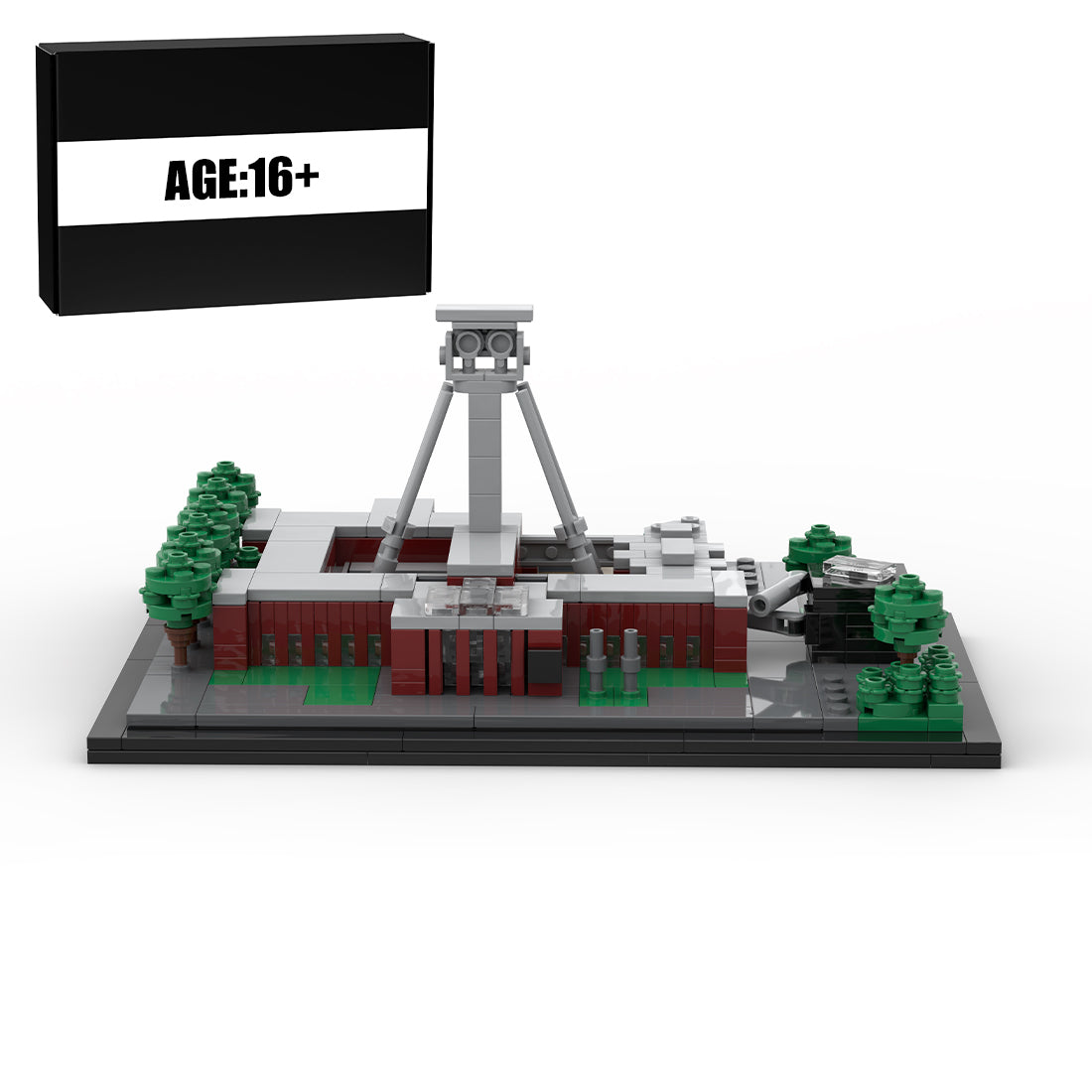 moc-181258 german mining museum historical architecture building block set (588pcs)