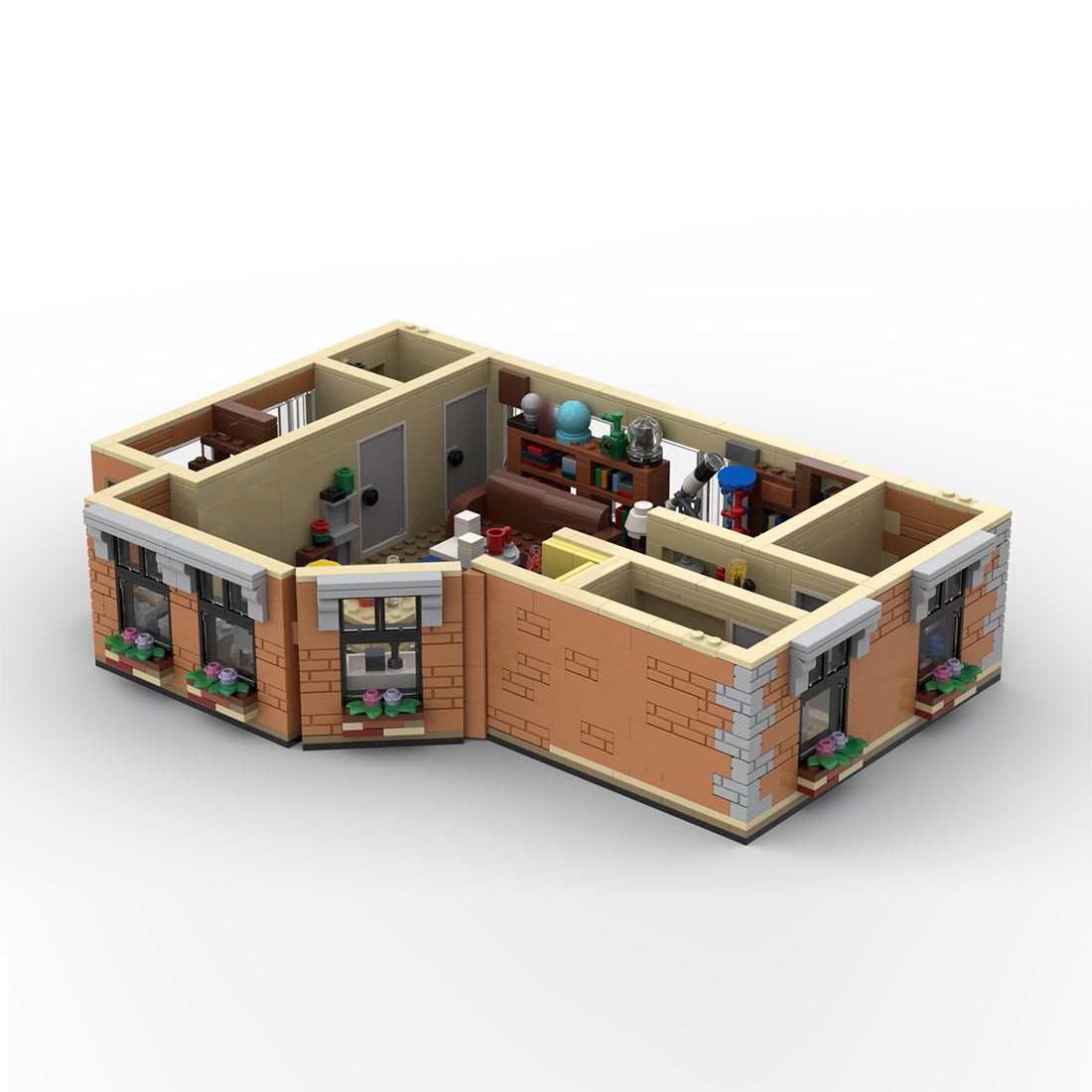 city apartment sitcomplex full version building blocks set(8574pcs)