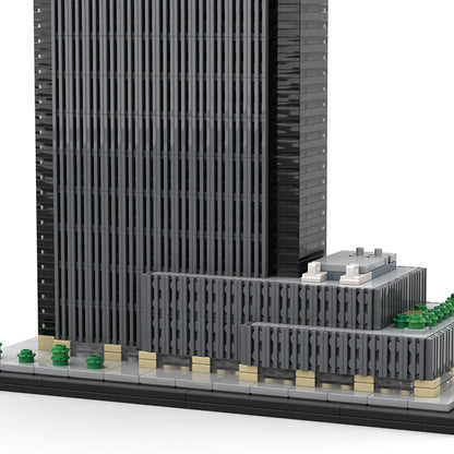 moc-156591 1/800 scale nyc one penn plaza blocks set (1323pcs)