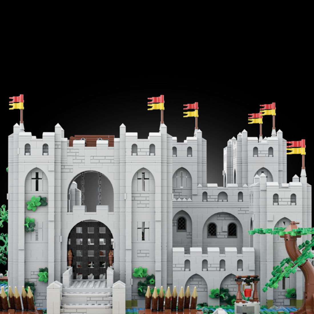 moc-229307 medieval brickberg castle building blocks set (8251pcs)