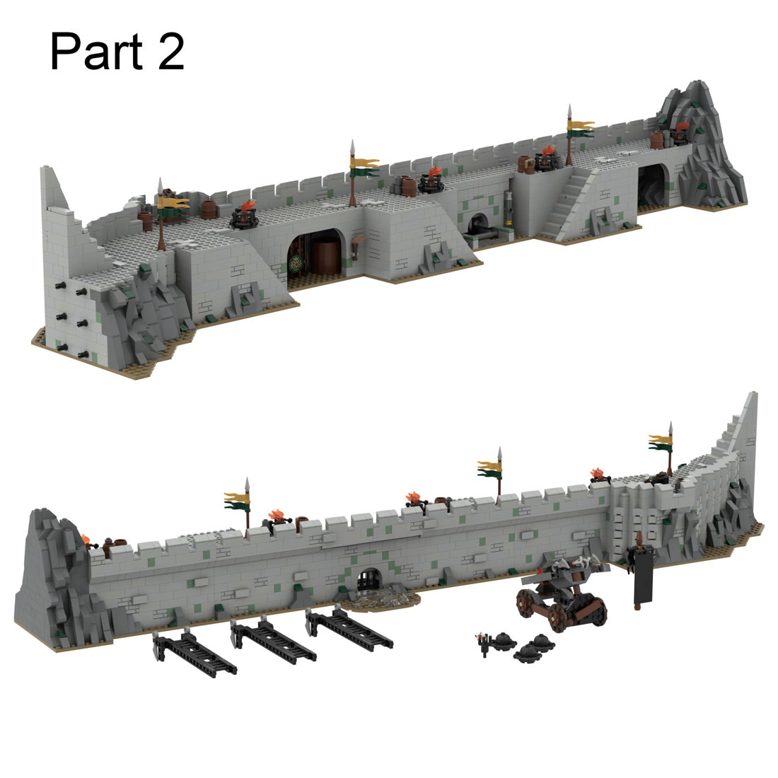 moc-38478 helm's deep building blocks set (15775pcs)