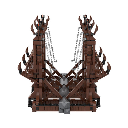 moc-122034 wolf-head siege ram model building blocks set (2486pcs)