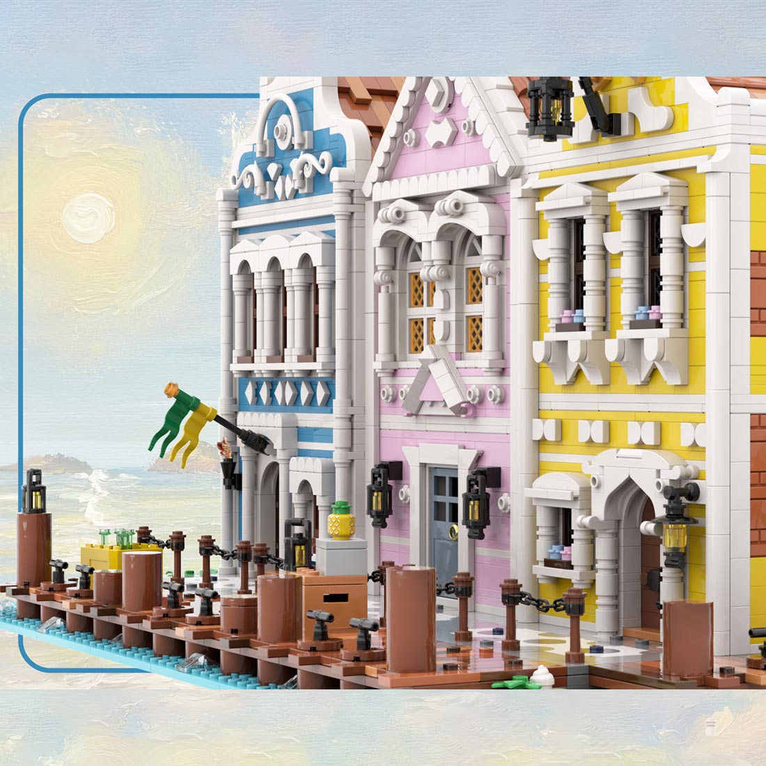 moc-251238 seafarer's bay building blocks set by mikey_brickalloti (5996pcs)