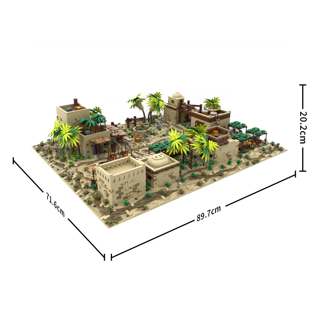 moc-215645 ancient egypt market building blocks set (10460pcs)