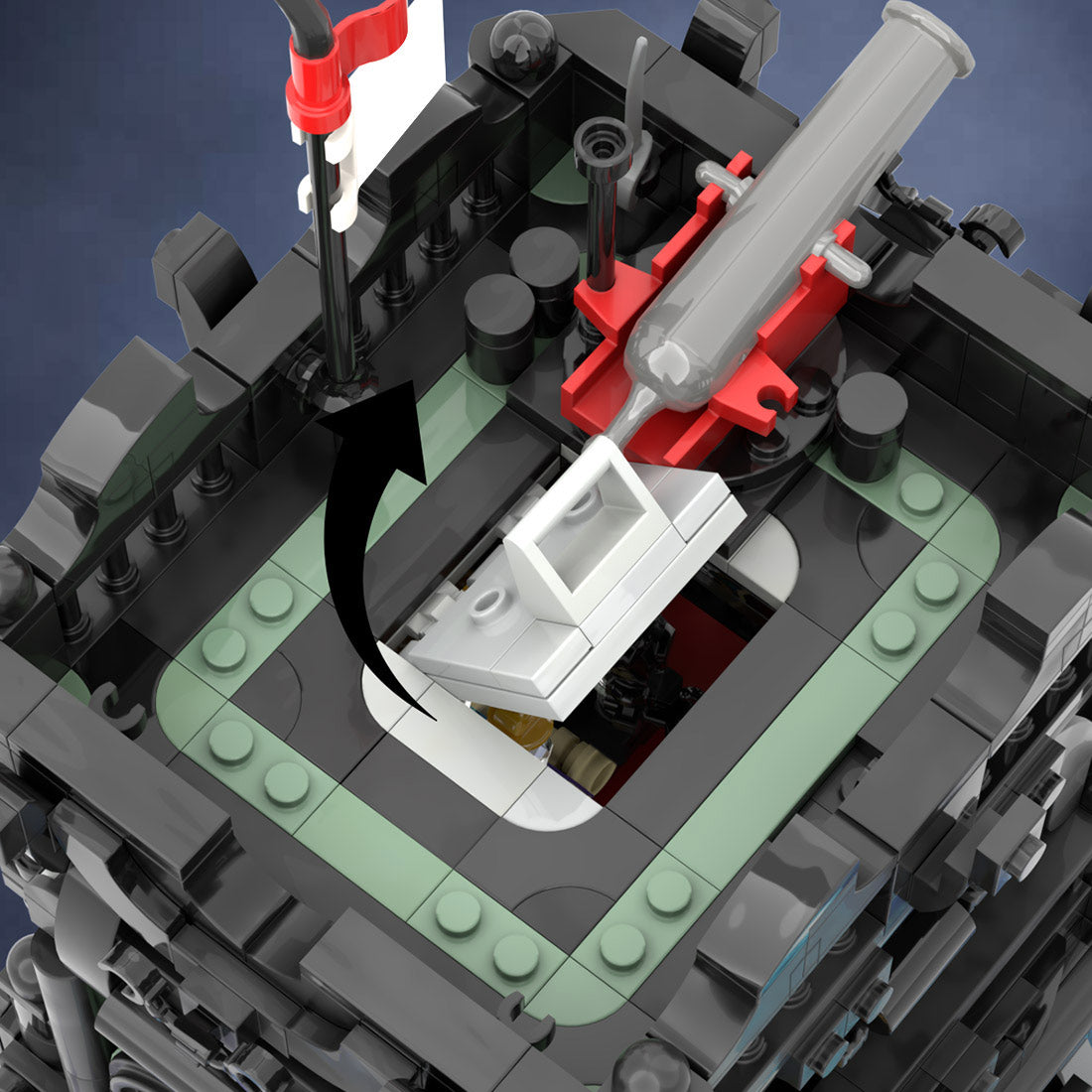 Black Watchtower Pirate Fortress Building Blocks