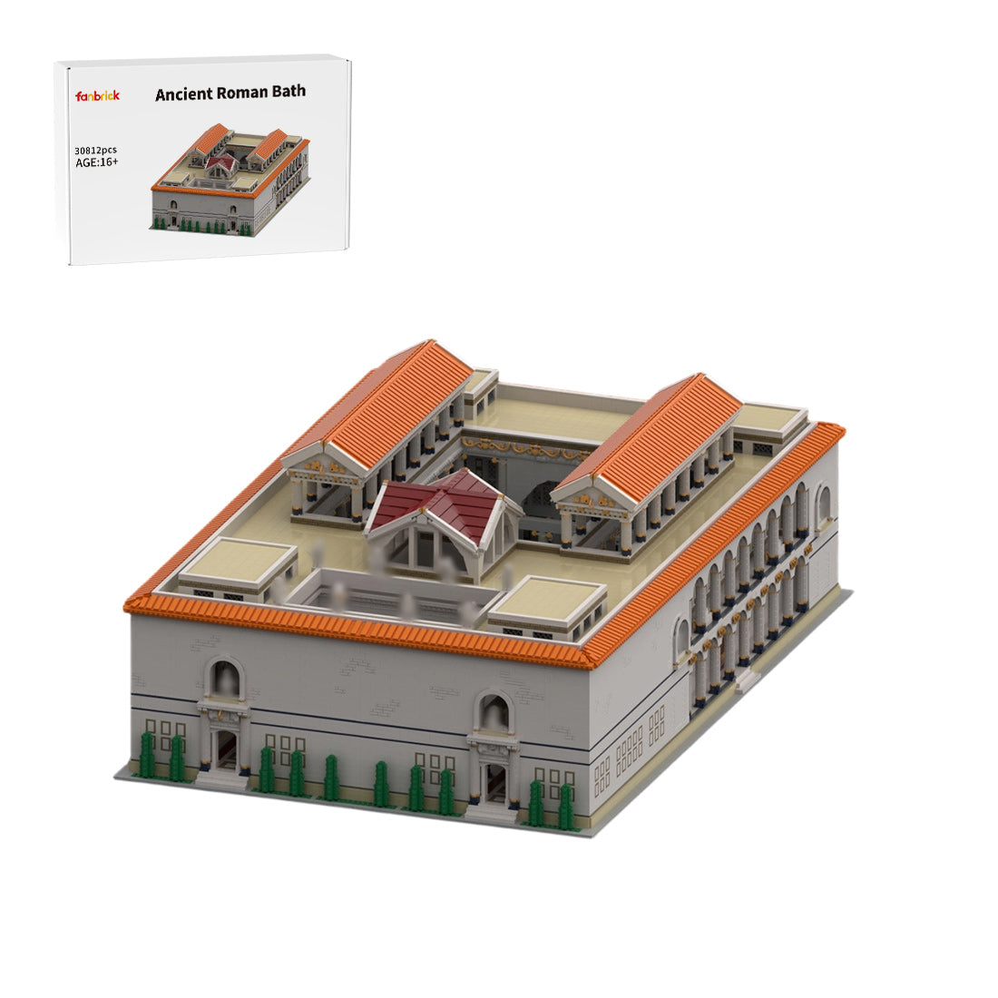ancient roman bath building block set (30812pcs)