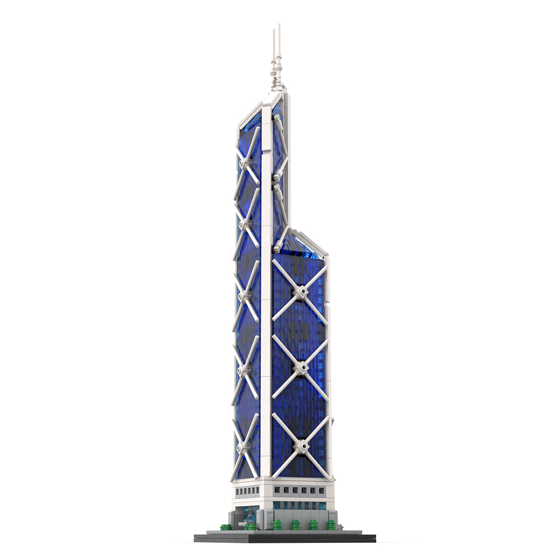 MOC-234438 1/800 Scale  Hongkong  Bank of China Tower Skyscraper Building Blocks Set (1700PCS)