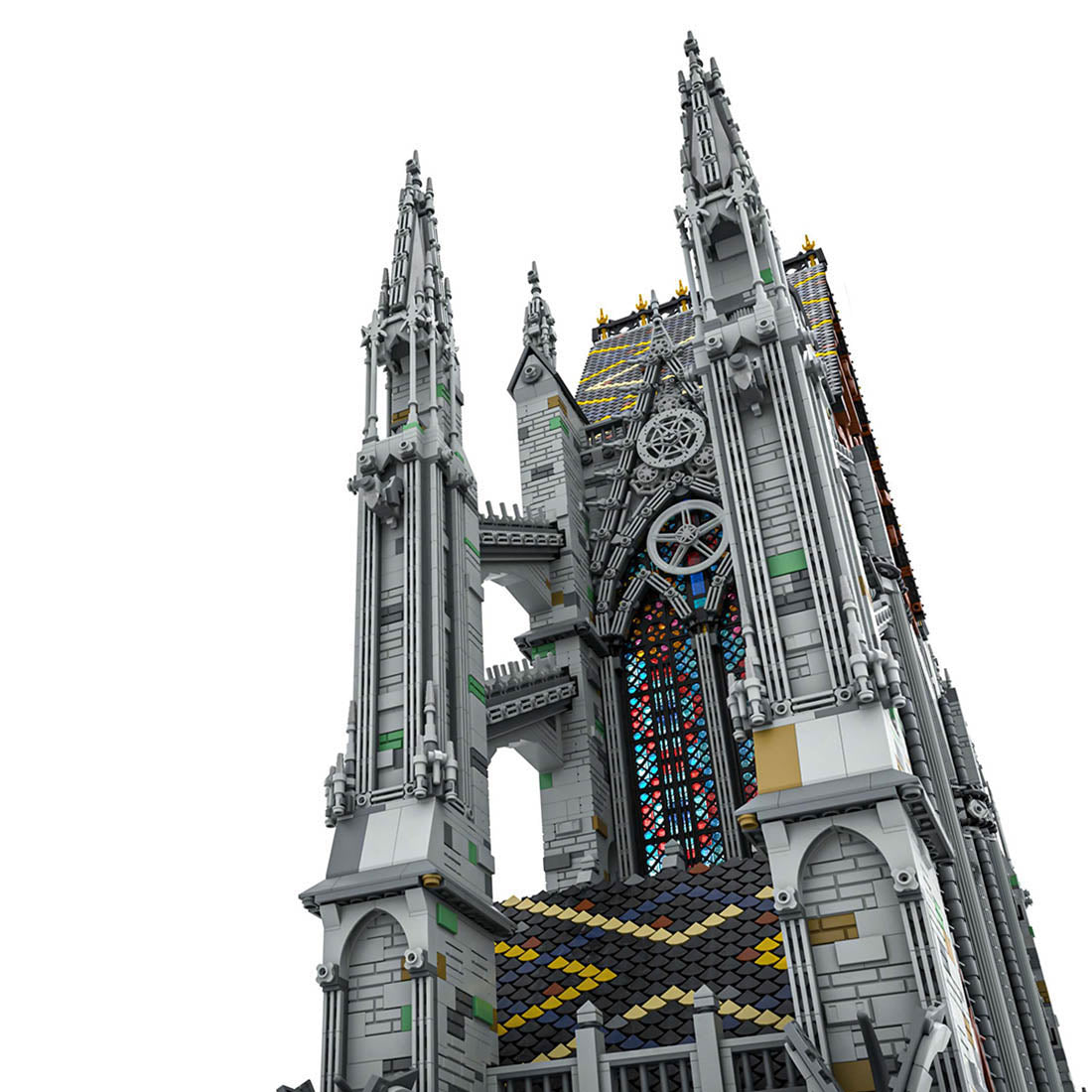 moc-172185 1:42 gothic cathedral cross-section model building blocks set