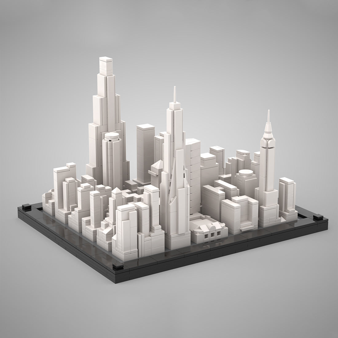MOC-266677 1/2500 Scale Midtown Manhattan Skyline Building Blocks