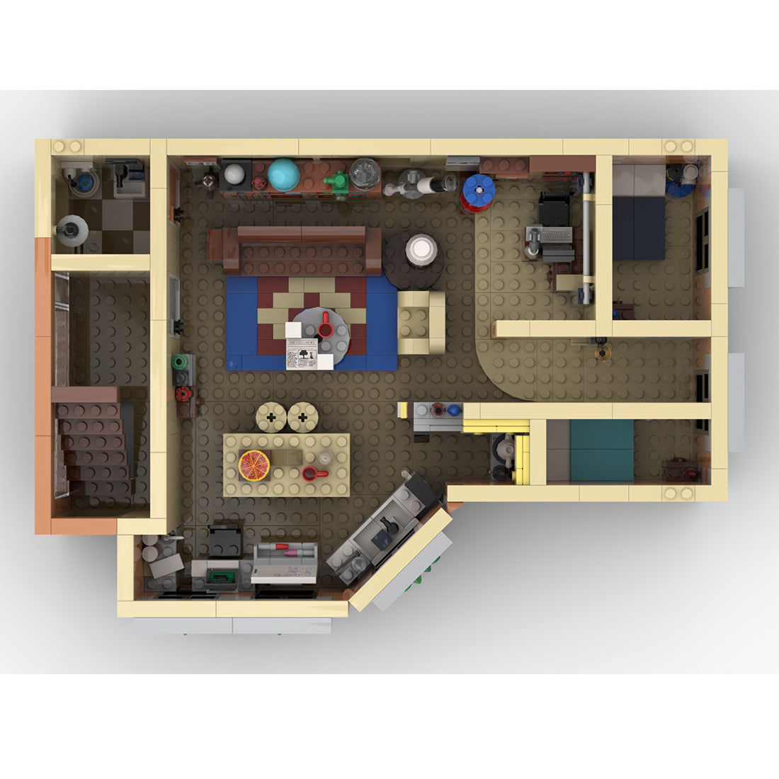 SitComplex 11-Story City Apartment Building Blocks by BrickArtisan
