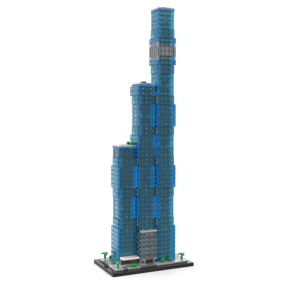 moc-256851 the st. regis chicago 1:800 scale architecture building blocks set (2041pcs)