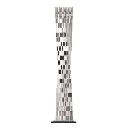 moc-152436 1/800 scale dubai cayan tower building blocks set (1031pcs)