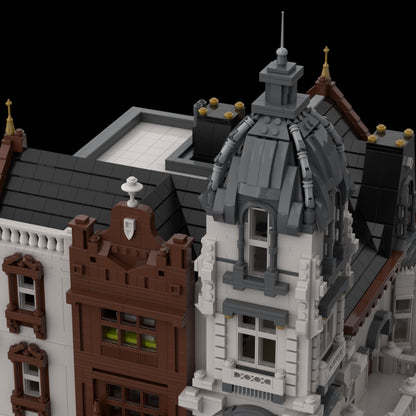 suburban residence building block set(7407pcs)