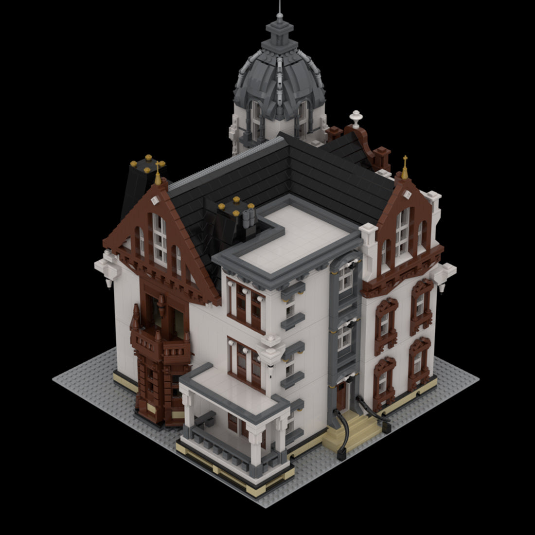 suburban residence building block set(7407pcs)