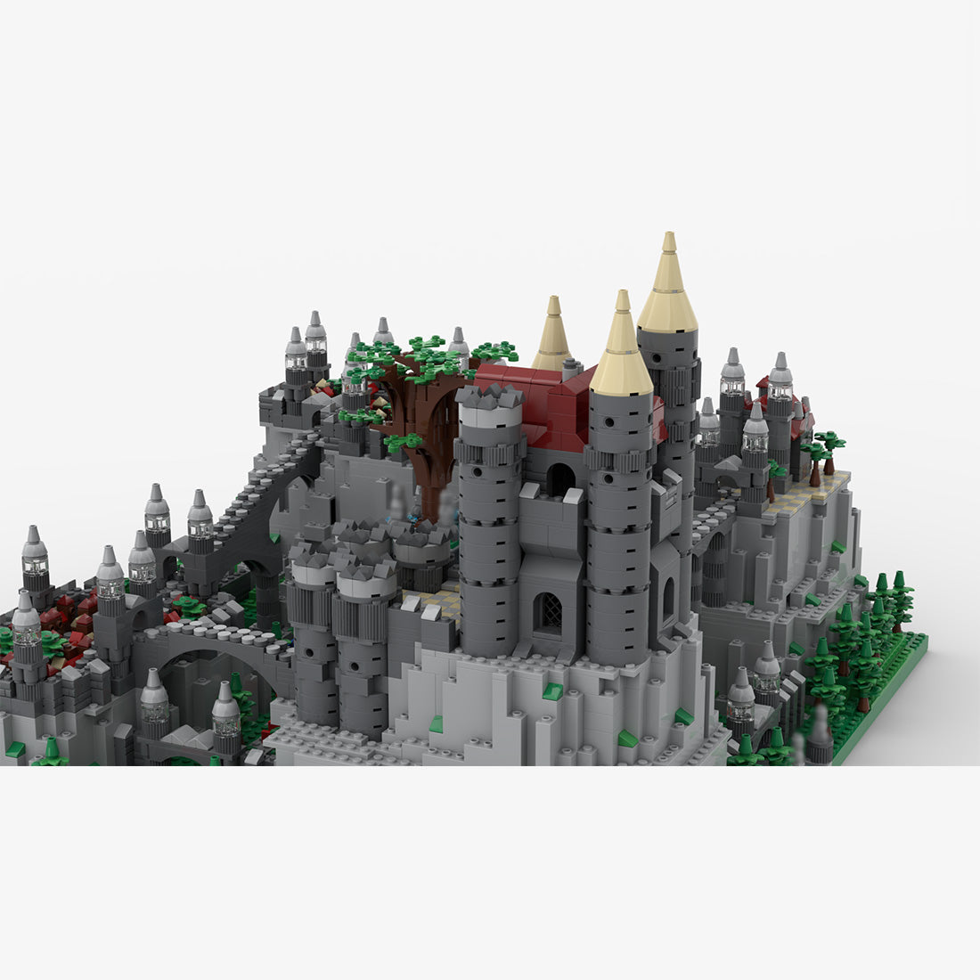 moc-217532 castle in the mountains building blocks set (4504pcs)