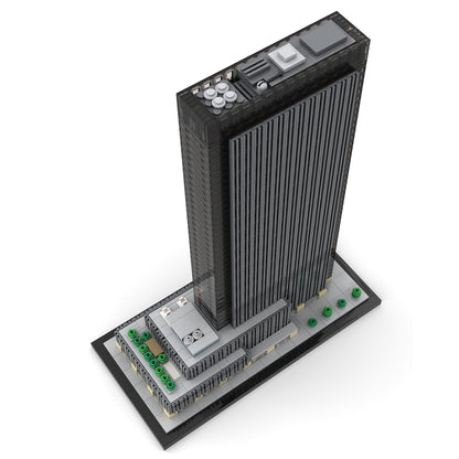 moc-156591 1/800 scale nyc one penn plaza blocks set (1323pcs)