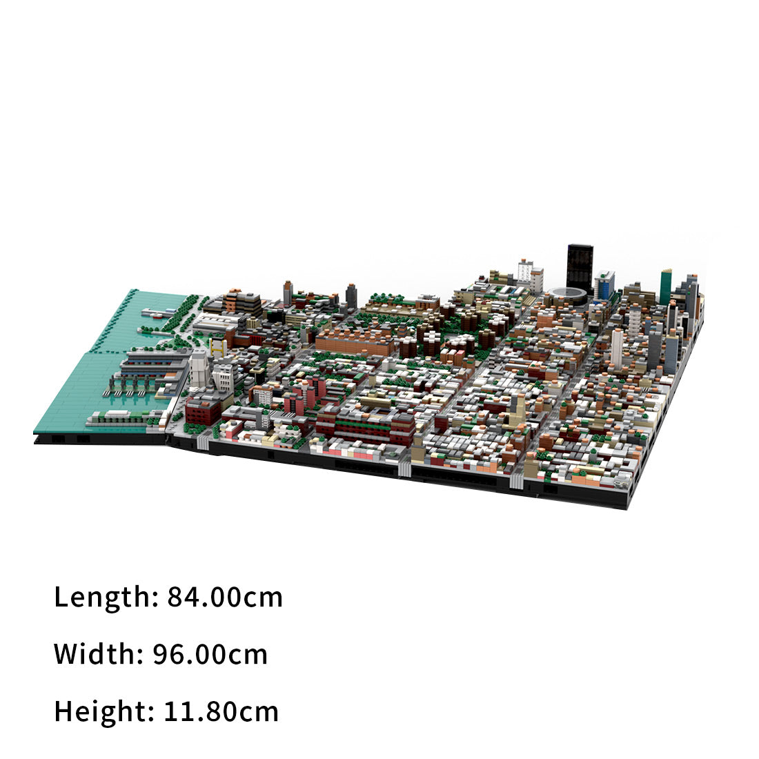 moc-243095 manhattan midtown chelsea building blocks set (13617pcs)