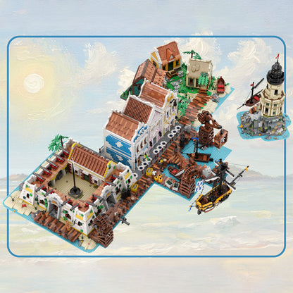 MOC-256804 Castilo - Seaside Harbor Castle Building Blocks