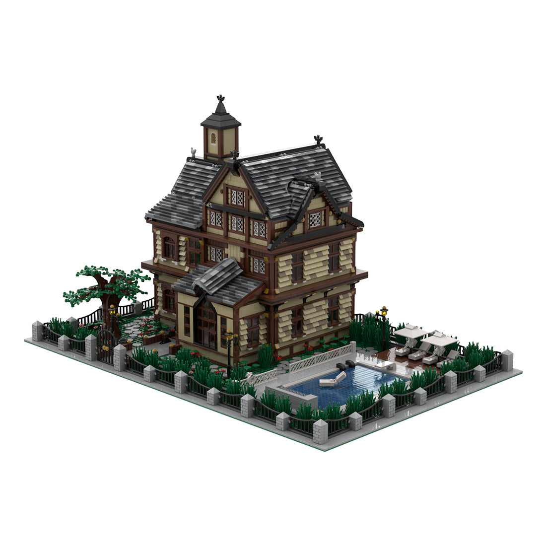 leisure club model architectural street scene building blocks