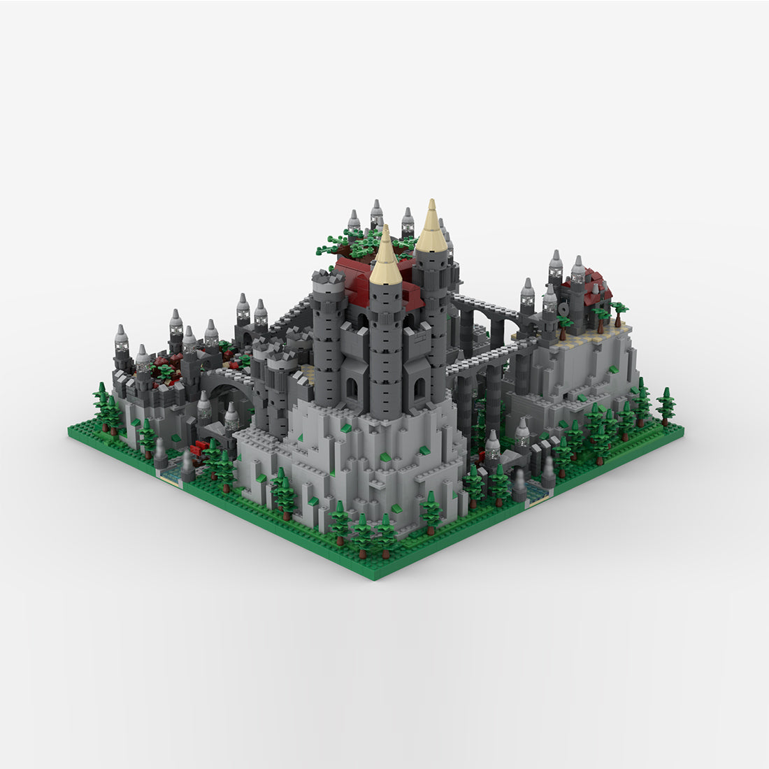 moc-217532 castle in the mountains building blocks set (4504pcs)