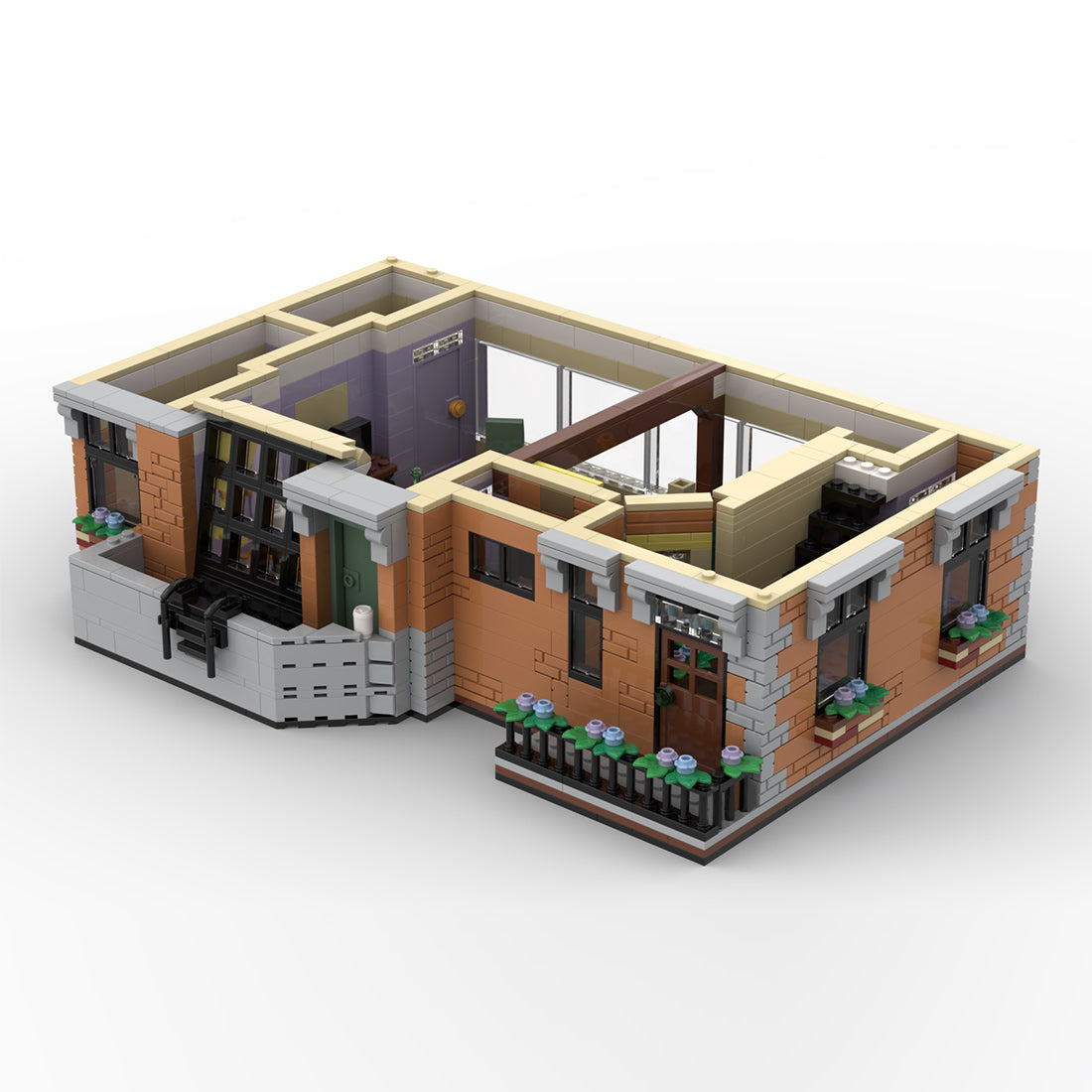 city apartment sitcomplex full version building blocks set(8574pcs)
