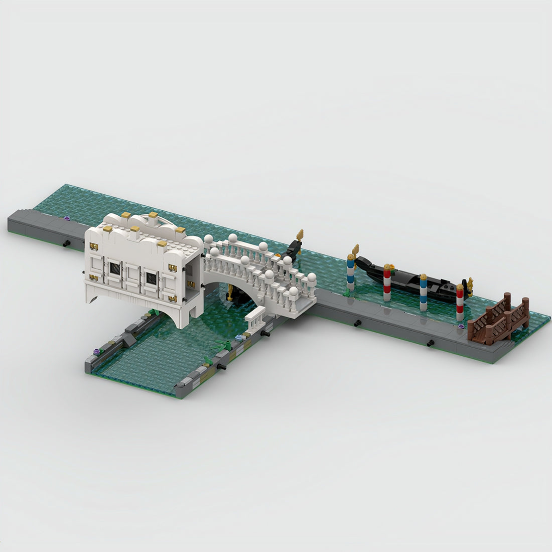 moc-84806 venice palace canal and bridge building blocks set