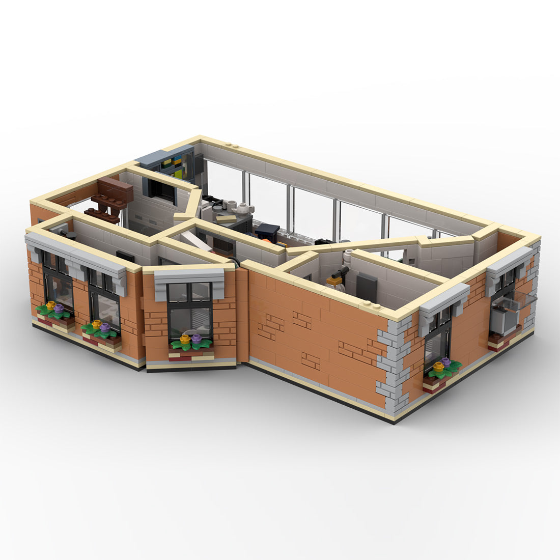 city apartment sitcomplex full version building blocks set(8574pcs)