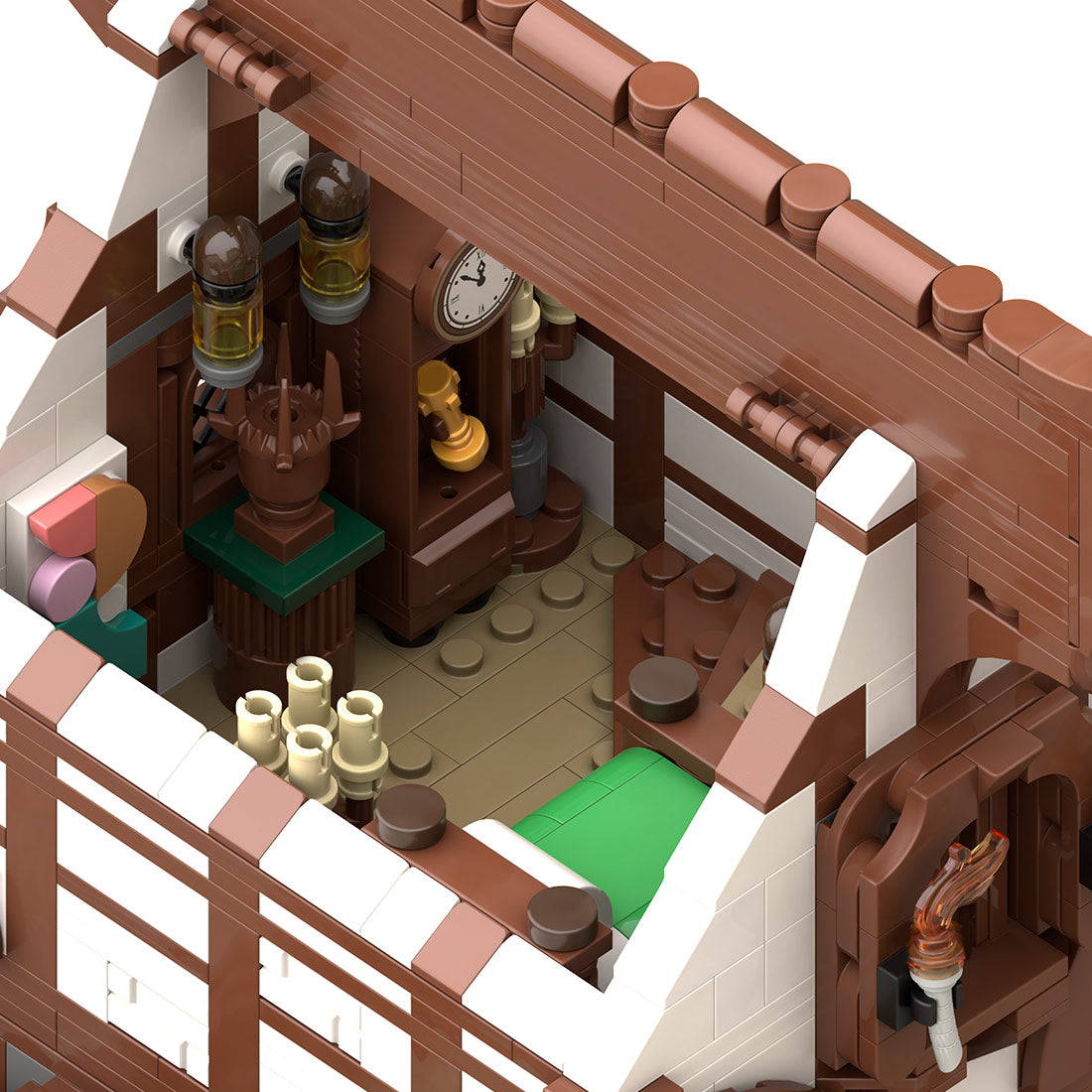 MOC-263858 Medieval Craftsman's Woodwright Workshop Building Blocks