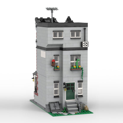 modular townhouse building blocks set (1584pcs) by kros